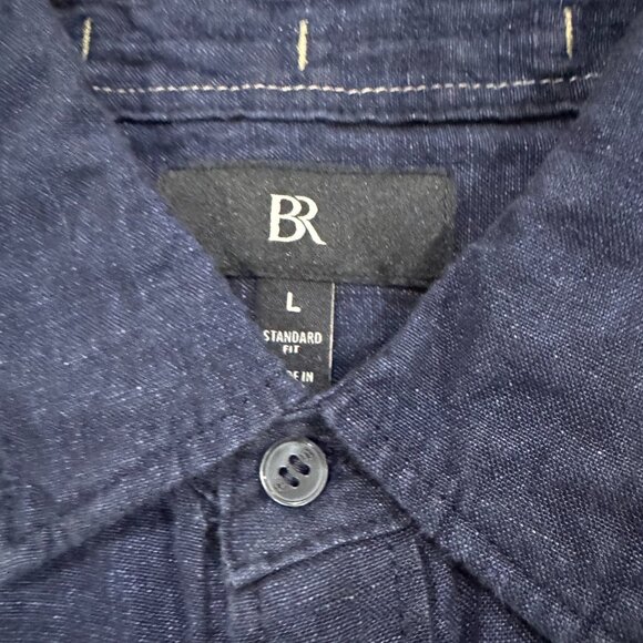 Banana Republic Mens Linen Shirts Long sleeve Size Medium and Large EUC - Picture 6 of 9